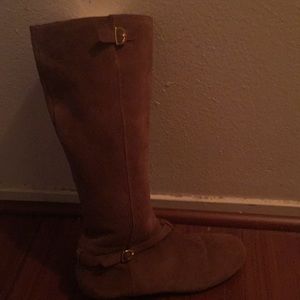 Brown riding boots
